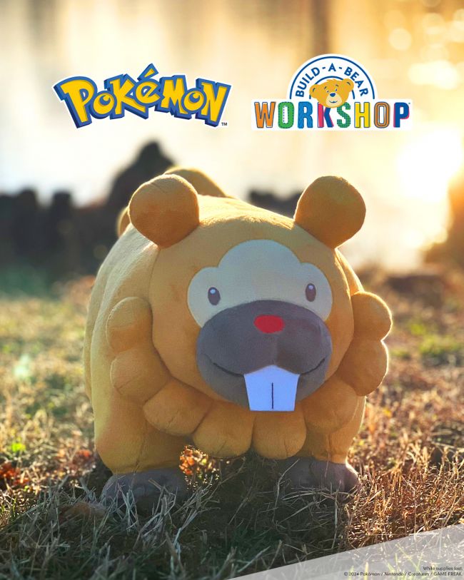 Bidoff is de nieuwste Pokémon die zich aansluit bij het pluche assortiment van Build-A-Bear