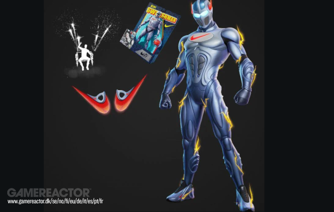 Swoosh-Man, Nike's iconische mascotte uit de jaren 90, maakt een verrassende verschijning in Fortnite 