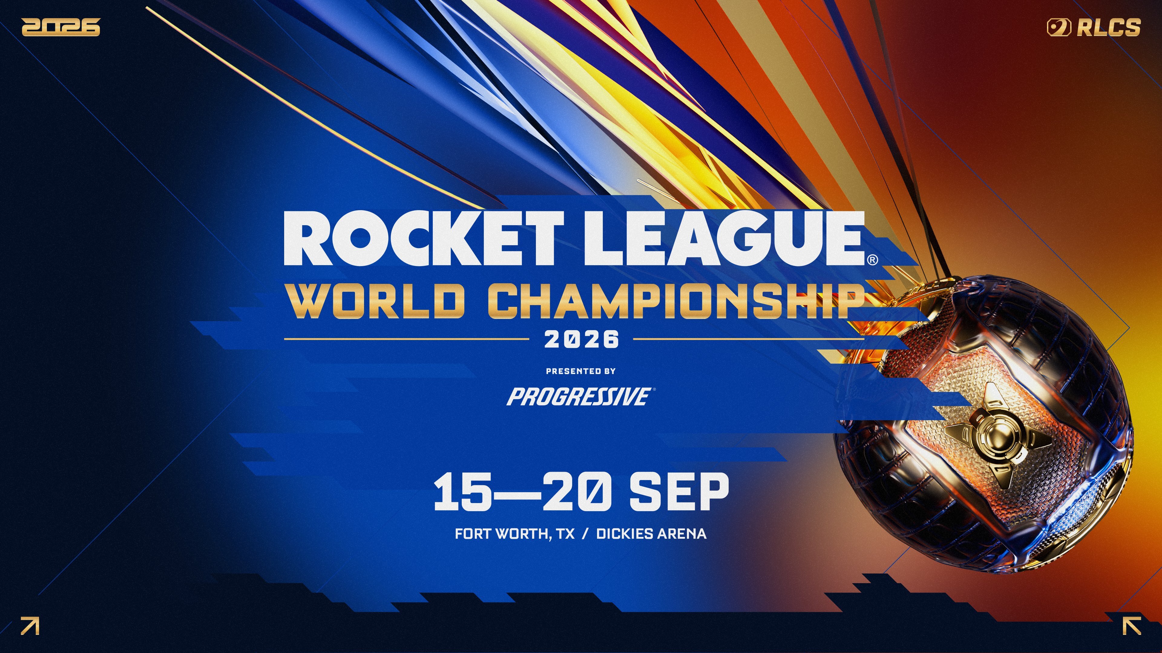 Het Wereldkampioenschap 2026 Rocket League wordt in september in Fort Worth gehouden
