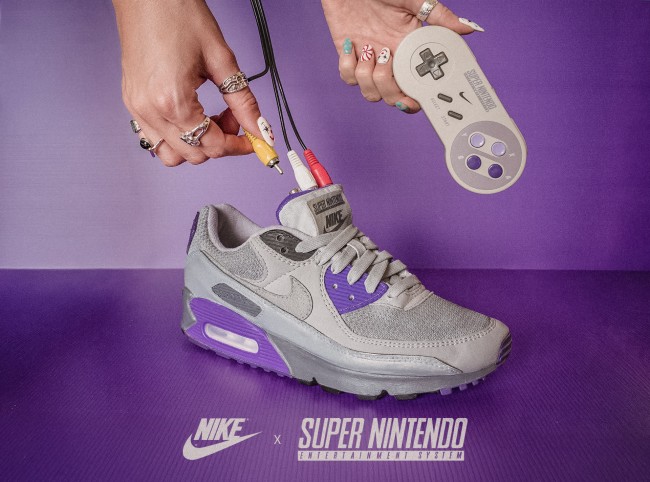 SNES-sneakers? Ontwerper combineert Nike Air Max-schoenen met een SNES voor een vreemde maar functionerende console-unit