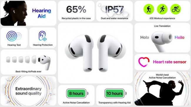 Apple onthult AirPods Pro 3