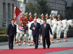 Kim Jong Un verwelkomt Loekasjenko