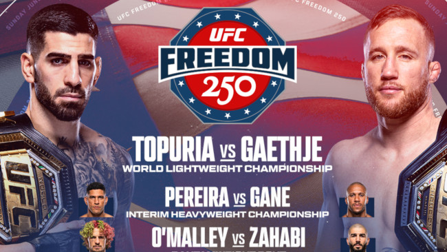 Ilia Topuria vs. Justin Gaethje bevestigd als hoofdact bij het UFC White House-evenement op Trumps verjaardag