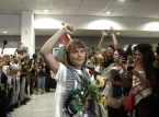 Greta Thunberg verwelkomd in Athene na deportatie uit Isra&euml;l