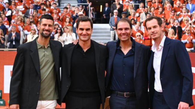 Rafa Nadal krijgt emotioneel eerbetoon op Roland Garros met een reünie van de Big Four
