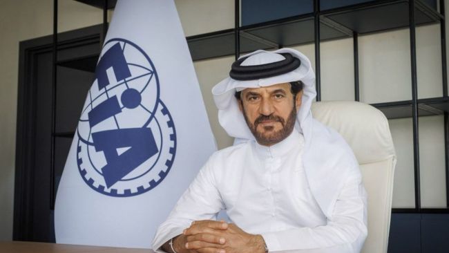 Mohammed Ben Sulayem, zelfverkozen FIA-voorzitter voor een tweede termijn van vier jaar.