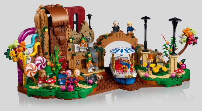 Lego onthult de chocoladefabriek van Willy Wonka