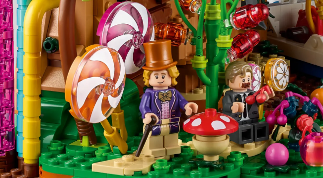 Lego onthult de chocoladefabriek van Willy Wonka