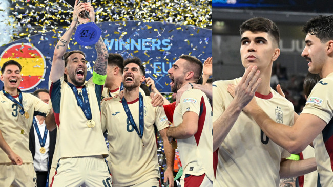 Spanje verslaat Portugal en verovert het achtste UEFA Europees Futsal Kampioenschap