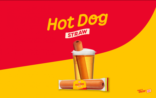 Now you can drink through a hot dog