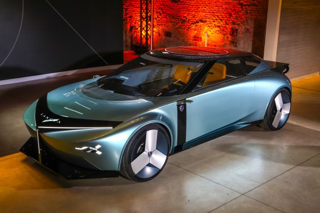 Lancia pulls the curtain off its all-electric car of the future