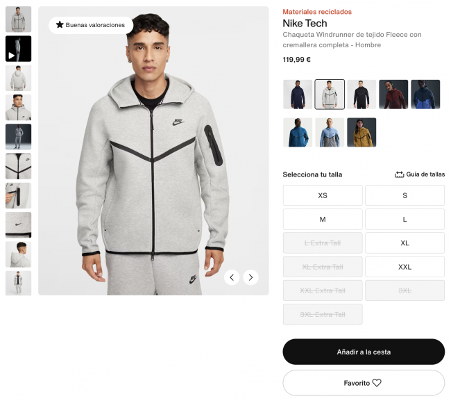 Nike verkoopt outfit uit die Maduro draagt nadat arrestatiebeelden viraal gingen (Model: Nike Tech)