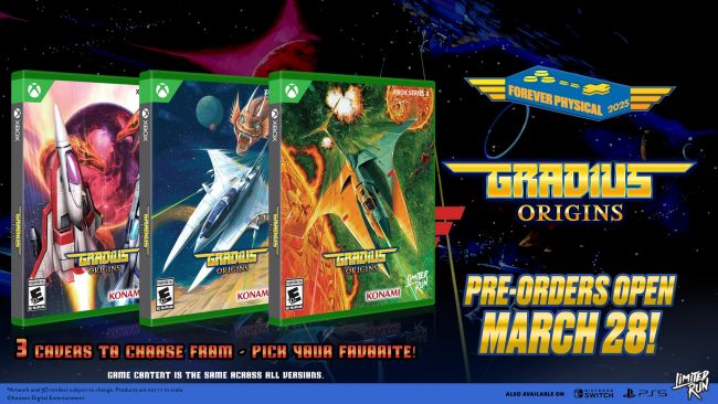 Gradius Origins krijgt fysieke releases voor alle consoles