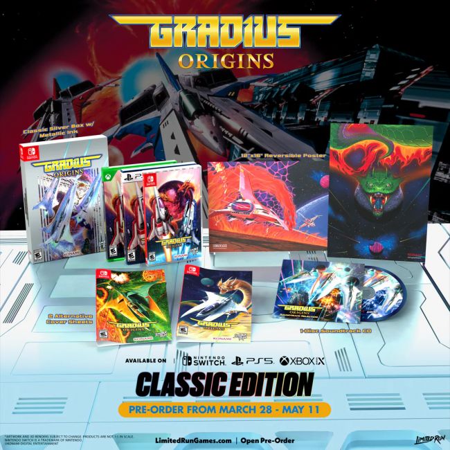Gradius Origins krijgt fysieke releases voor alle consoles