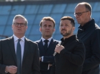 Zelensky ontmoet Starmer, Macron, Merz in Londen