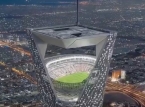 Saoedi-Arabi&euml; onthult plannen om een voetbalstadion te bouwen bovenop een wolkenkrabber van 350 meter