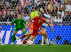 Spanje kwalificeert zich voor het Wereldkampioenschap vrouwen 2027 v&oacute;&oacute;r Engeland met een enorm doelsaldo van +18