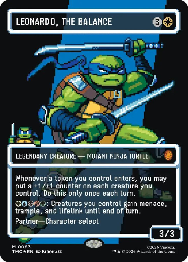 De Teenage Mutant Ninja Turtles-collectie van Magic: The Gathering bevat kaarten geïnspireerd op de spellen