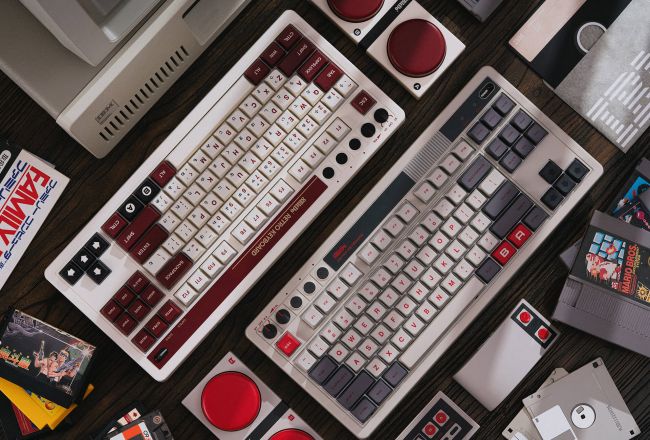 8BitDo unveils first-ever mechanical keyboards inspired by NES and Famicon