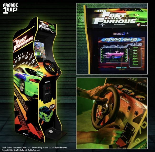 A Fast and Furious arcade cabinet now exists