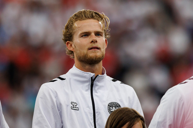 De Deense middenvelder Morten Hjulmand staat op het punt te tekenen bij Atlético de Madrid