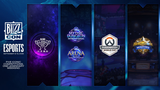 BlizzCon 2026 zal vijf grote esports-toernooien bevatten