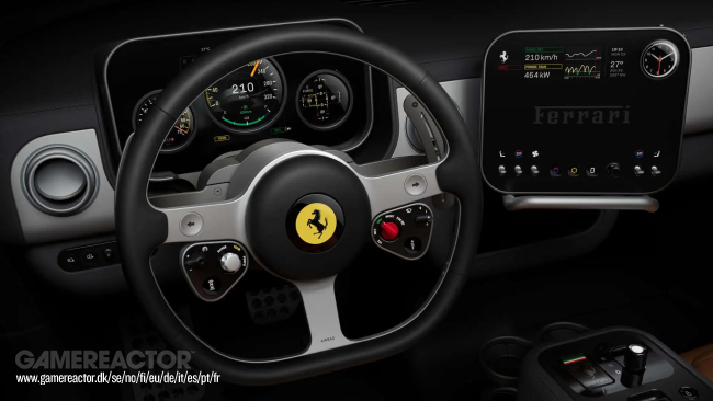 Ferrari onthult het interieur in hun allereerste EV