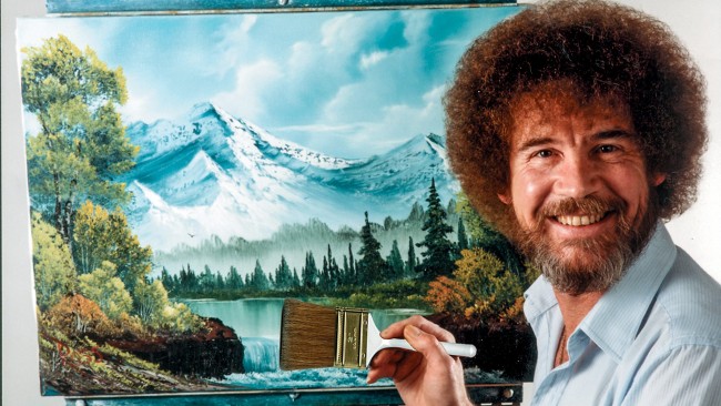 Bob Ross schilderijen worden geveild ter ondersteuning van de publieke tv