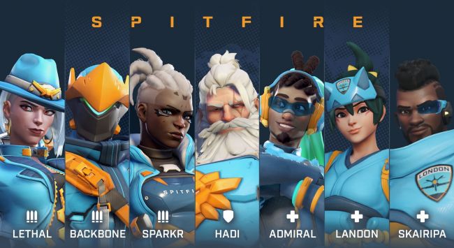 2023 London Spitfire-rooster onthuld