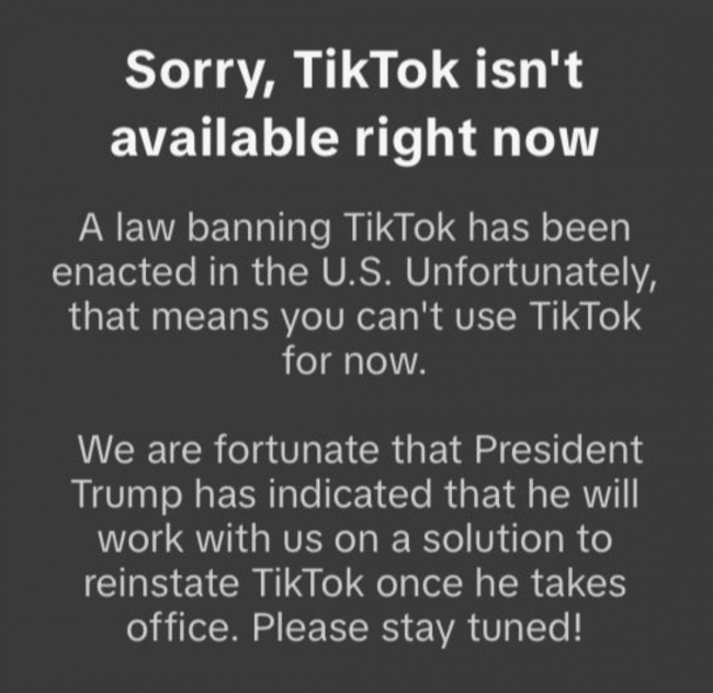 TikTok verboden in de VS