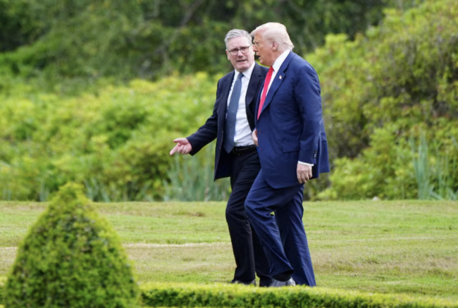 Trump zegt dat het "triest is om te zien" dat de Amerikaans-Britse banden verslechteren vanwege de aanvallen van Iran