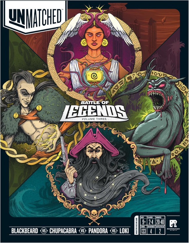 We hebben bordspellen gespeeld met piraten, goden en monsters in Unmatched: Battle of Legends - Volume Three