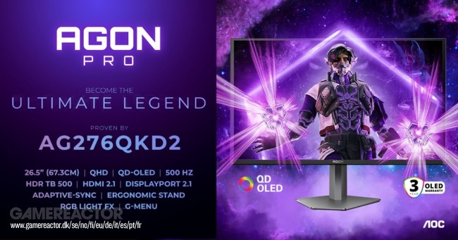 AGON by AOC introduceert nieuwe 500 Hz gamingmonitor