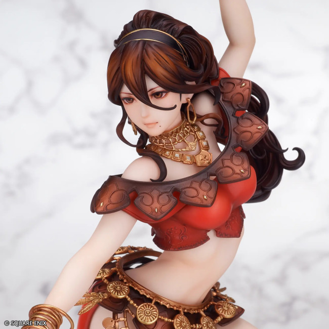 Square Enix brengt een eerbetoon aan Octopath Traveler met een luxe Primrose-beeldje