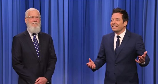 David Letterman maakte een korte comeback in het concept van de talkshow