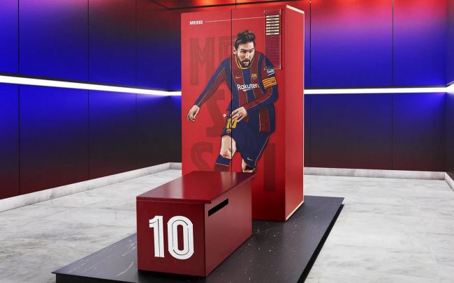 FC Barcelona veilt items zoals penaltyspots, cornervlaggen of het kluisje van Leo Messi uit Camp Nou