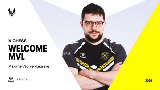 Team Vitality tekent een schaakgrootmeester