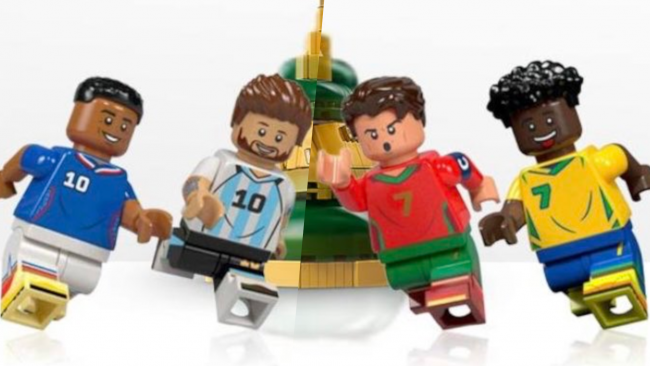 Meer LEGO World Cup-sets lekken met minifiguren en standbeelden van Messi, Ronaldo, Mbappé en Vini Jr.