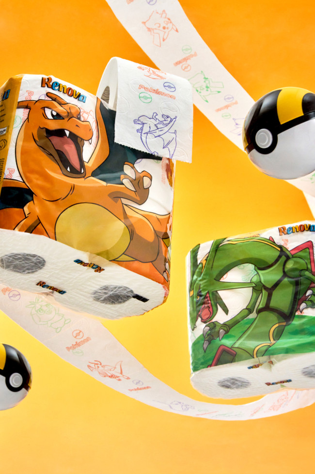 Pokémon wordt toiletpapier in een nieuw bizar Nintendo-product