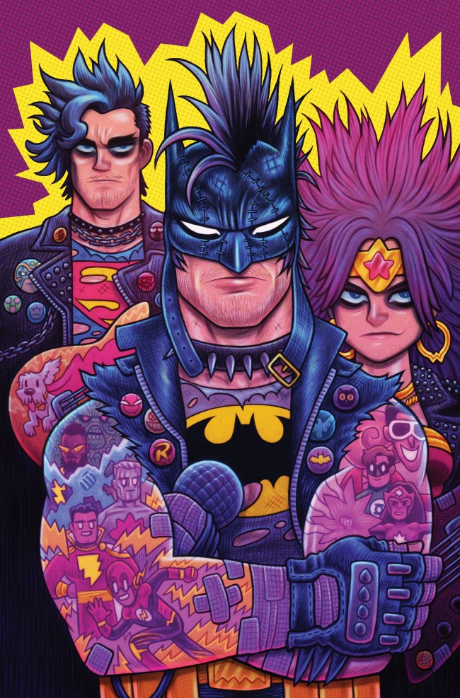 DC geeft Superman, Batman, Wonder Woman en meer punkrock-opfrisbeurten