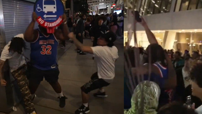 Rellen, geweld en chaos in New York na de nederlaag van de Knicks in de NBA