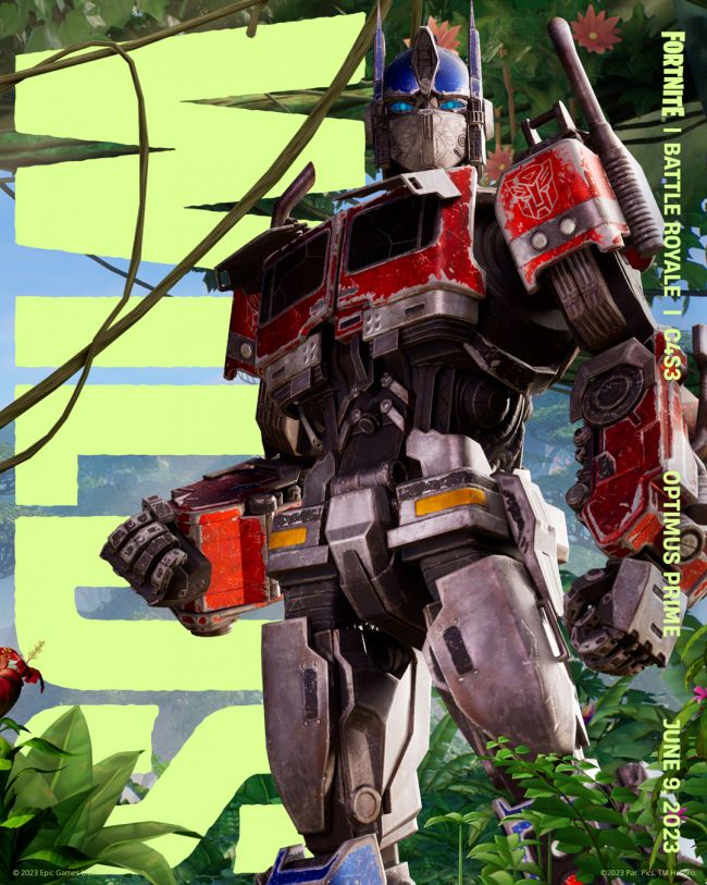 Optimus Prime officieel bevestigd voor Fortnite