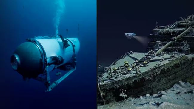 A submarine meant to explore the wreck of the Titanic is missing