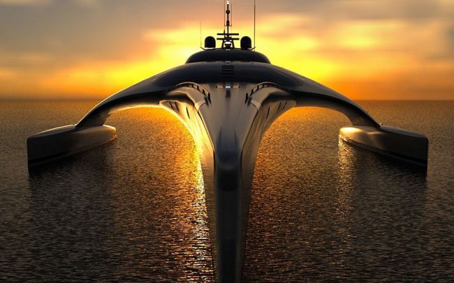 This superyacht is designed after a seagull