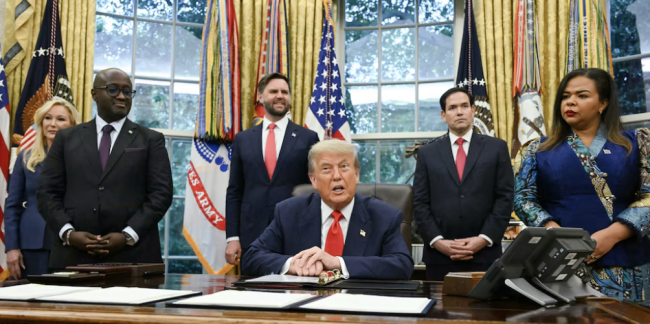 Trump ontvangt leiders van Congo en Rwanda