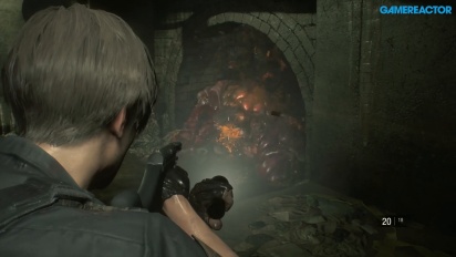 Resident Evil 2 - Leon S. Kennedy Sewers Gameplay