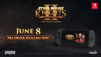 Star Wars: Knights of the Old Republic II: The Sith Lords - Nintendo Switch AankondigingStrailer